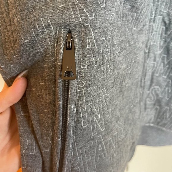 Grey medium Armani Jeans hoodie - Picture 5 of 7